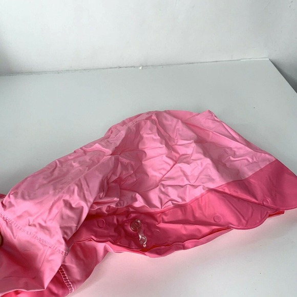 Sophia The First Girls Rain Slicker Jacket Packable Size Medium Pink PVC - Picture 7 of 12